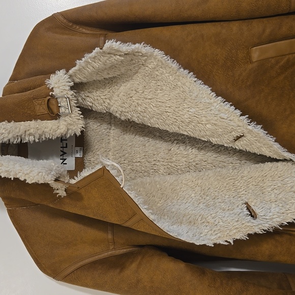 NVLT SHEARLIN FAUX LEATHER JACKET IN SMALL - Picture 5 of 8